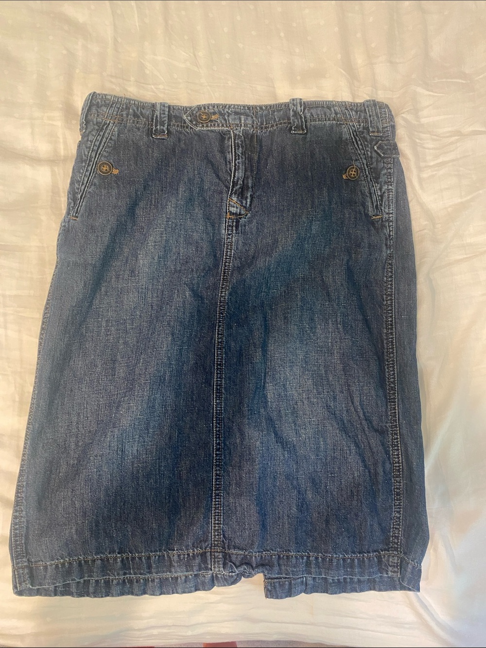 Lauren Ralph Lauren Dark Blue Denim Pencil Skirt